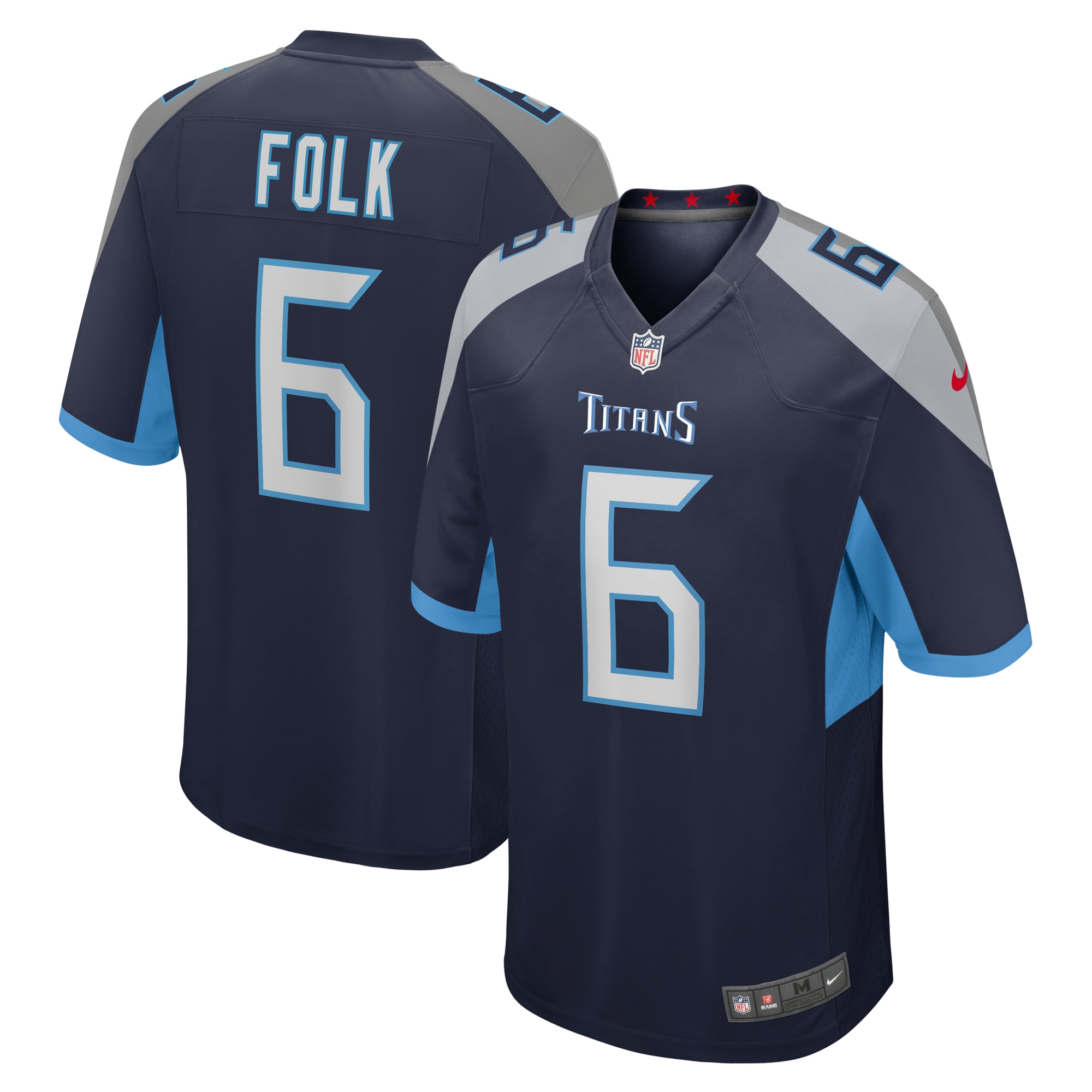 Nick Folk Tennessee Titans Nike Team Game Jersey -  Navy
