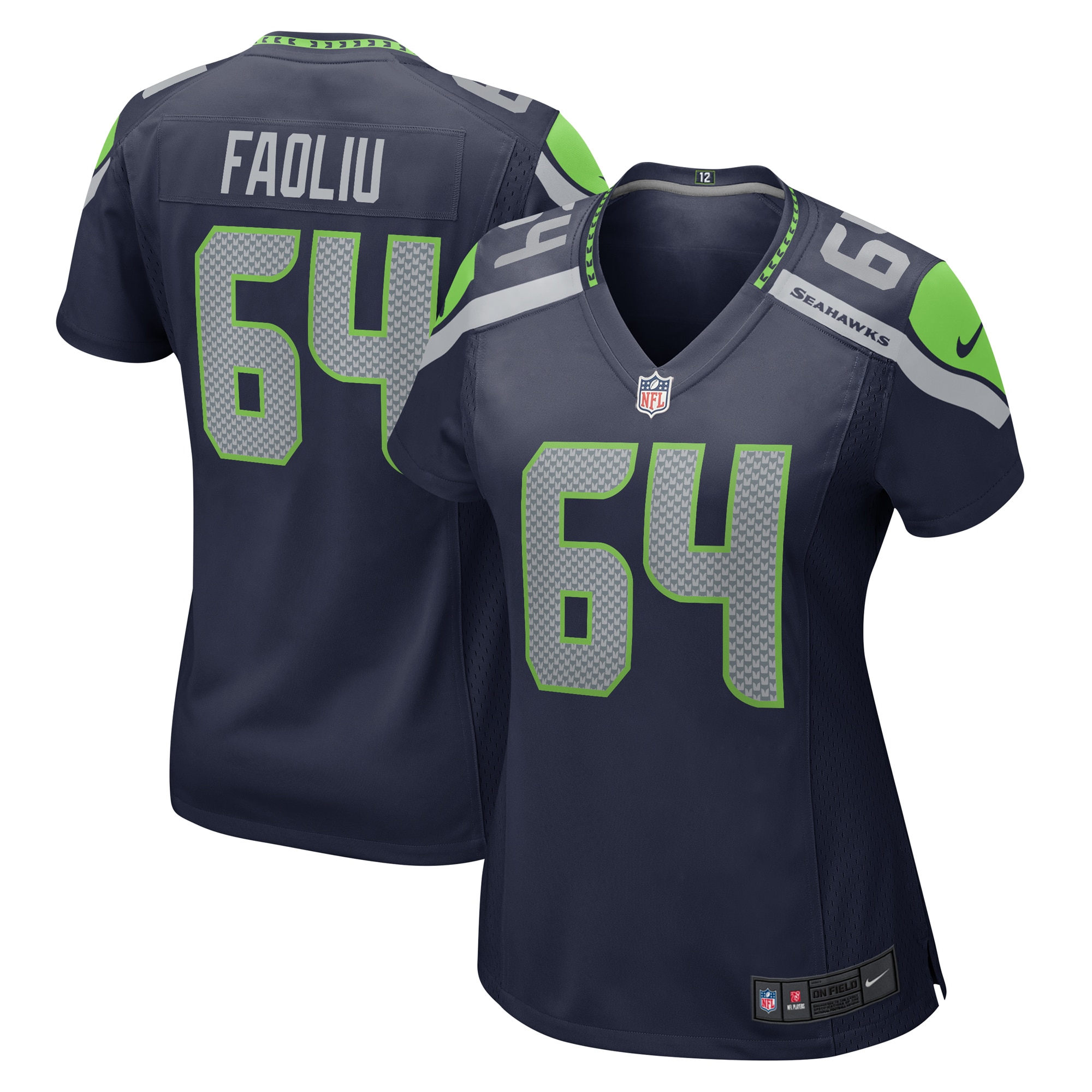 Austin Faoliu Seattle Seahawks Nike Women's  Game Jersey - College Navy