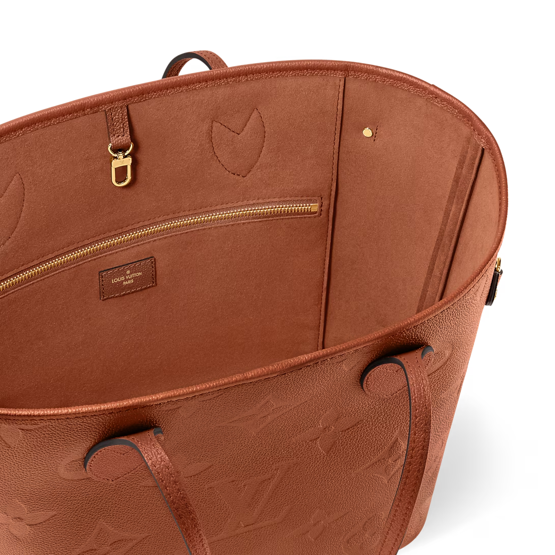 Louis Vuitton Neverfull Mm Tote Bag Cognac Brown 31cm M12605