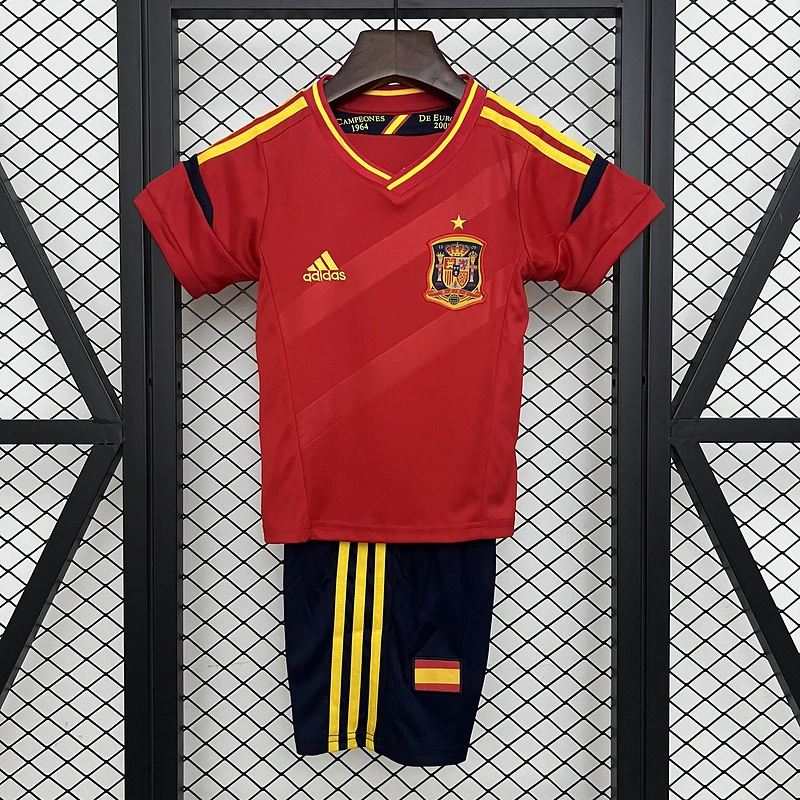 Retro kids 2012 KIDS Spain Home Football jersey retro