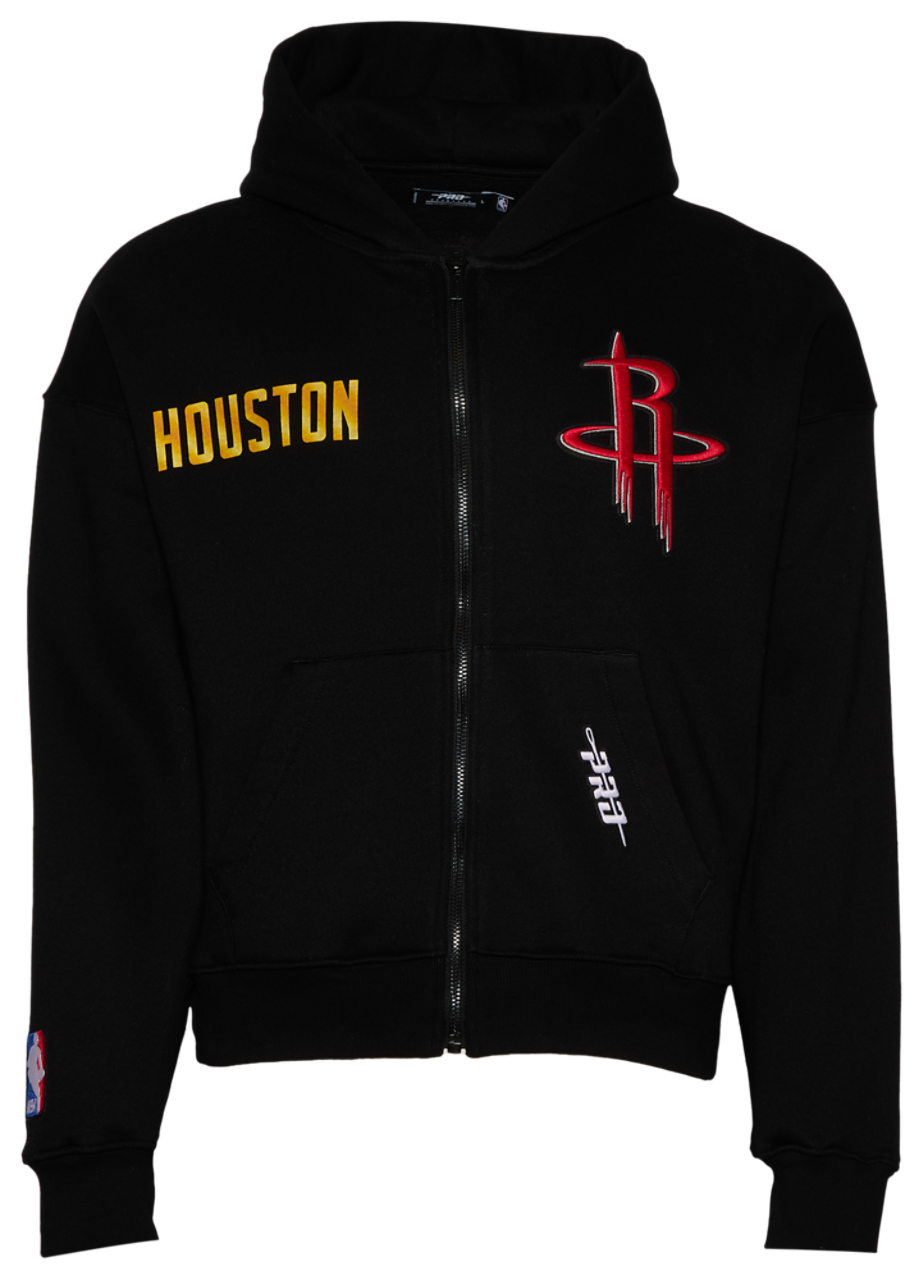 Pro Standard Rockets Gold Hoops Pro Full-Zip Hoodie