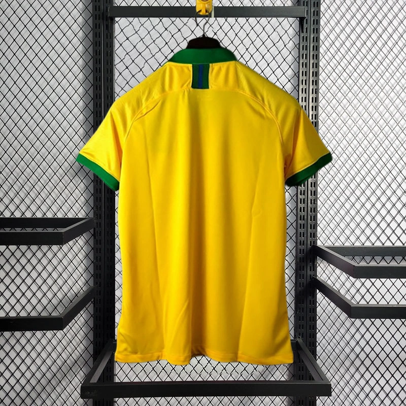 retro 2019 Brazil Home football jersey retro