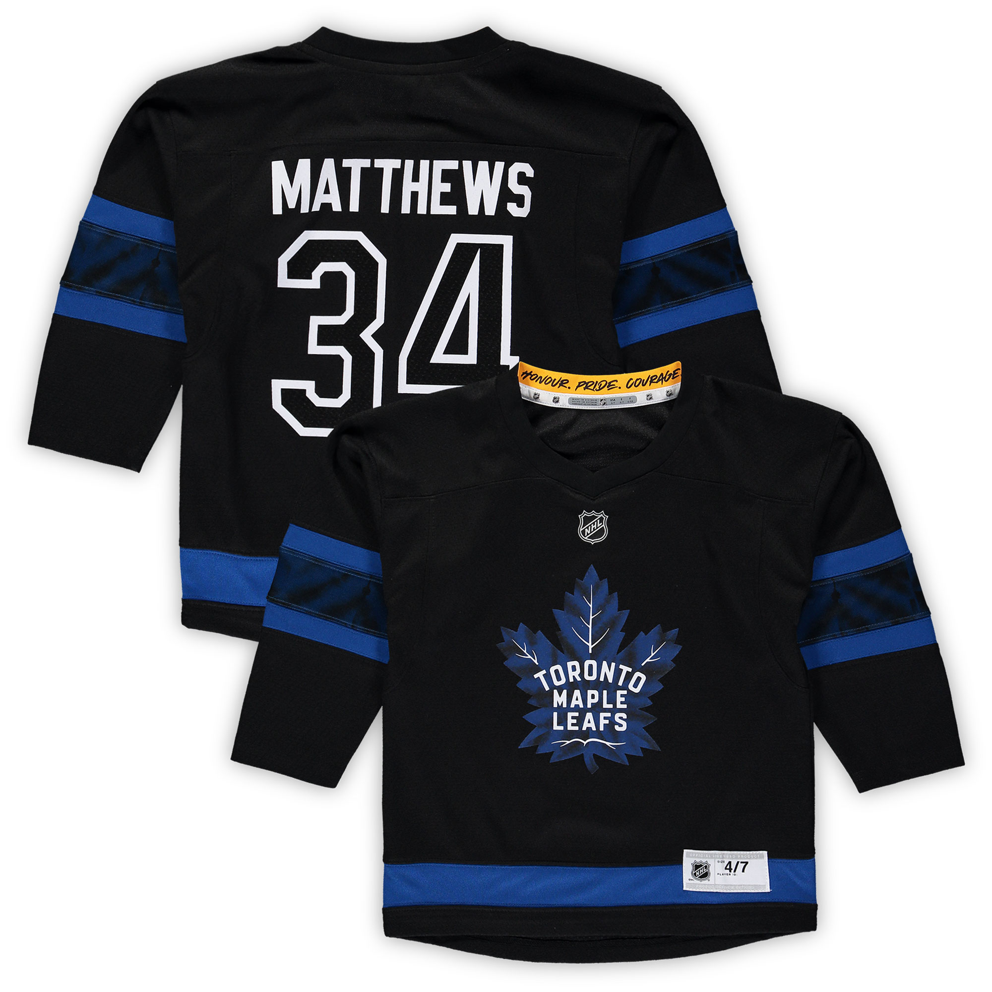Auston Matthews Toronto Maple Leafs Preschool Alternate Replica Player Jersey – Black