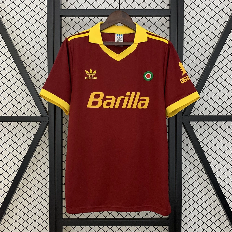 Retro 1991-92 AS Roma home Football jersey retro