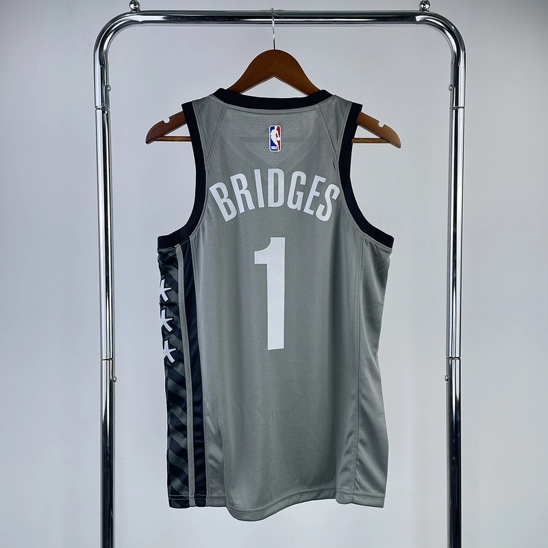 2022 NBA Brooklyn Nets (1 BRIDGES) Basketball Jersey