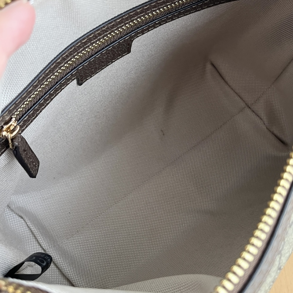 Gucci Gg Ophidia Super Mini Shoulder Bag Beige And Ebony 20Cm 795170 96Iwg 8745