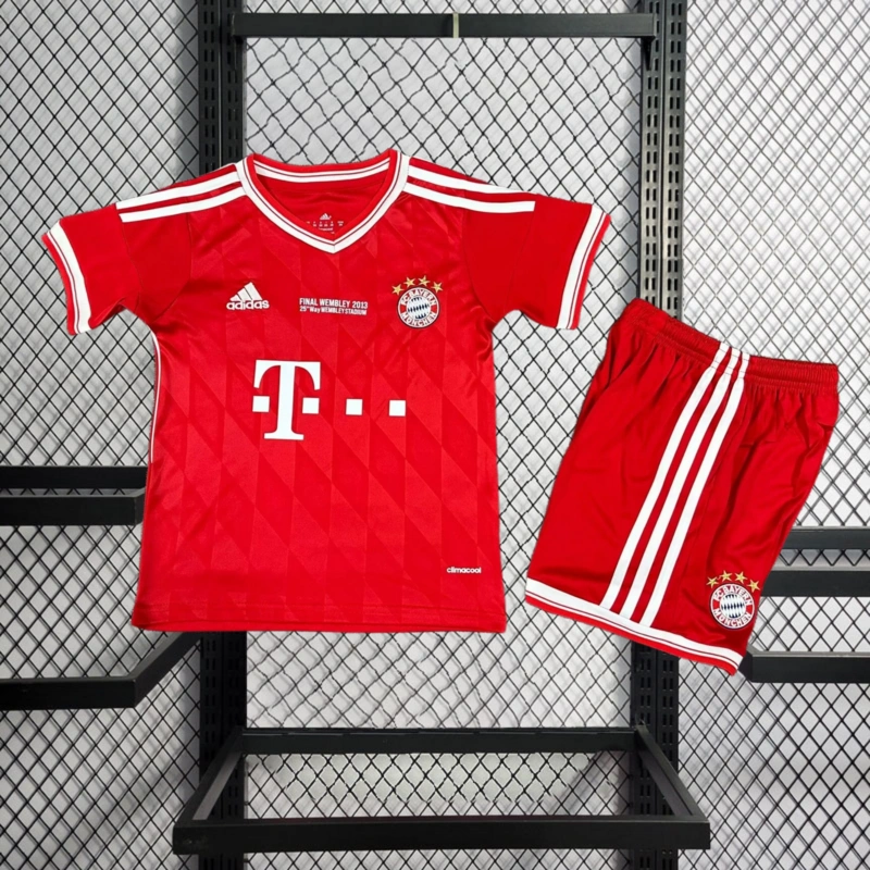 Retro kids 2012-13 KIDS Bayern Munchen Champions League home Football jersey retro