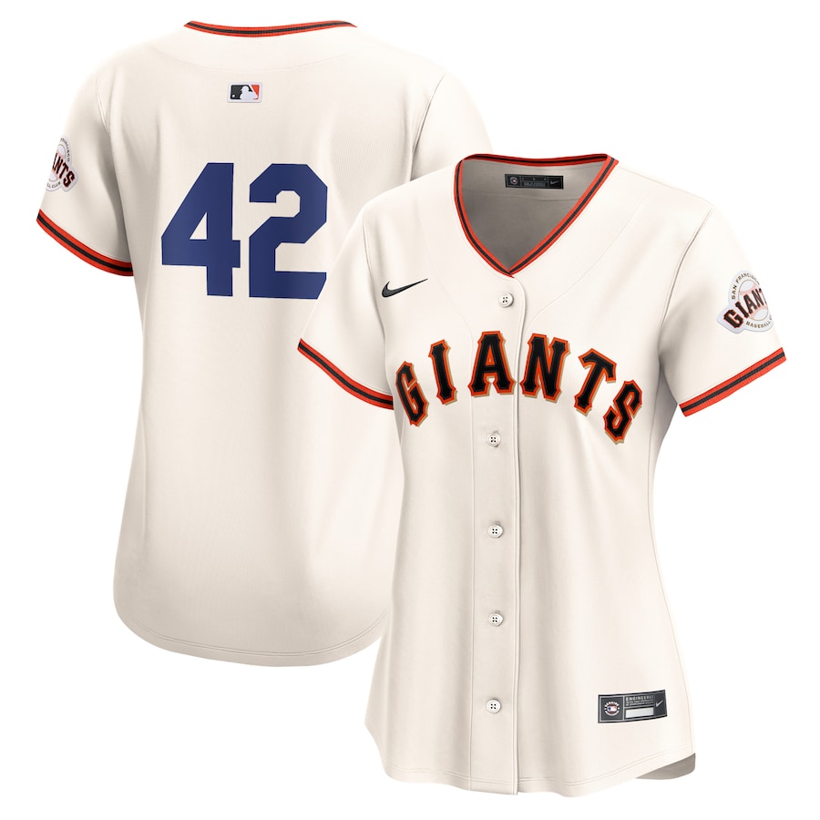 San Francisco Giants Women's 2024 Jackie Robinson Day Home Limited Jersey  Cream
