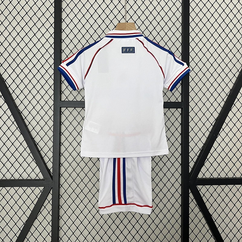 retro kids 1998 kids France away football jersey