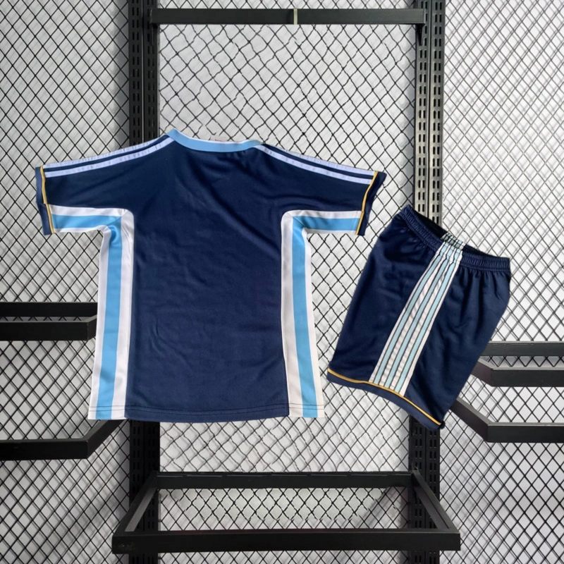 Retro kids 1998 KIDS Argentina Away Football jersey retro