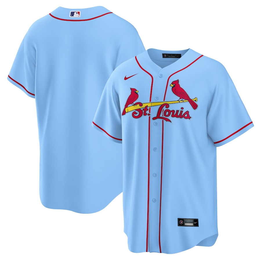 St. Louis Cardinals Alternate Team Jersey Light Blue