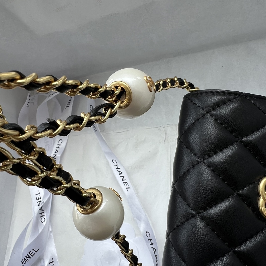 Chanel Clutch With Strap Pearlescent Black 13Cm/5.1in Ap4010 B16719 94305