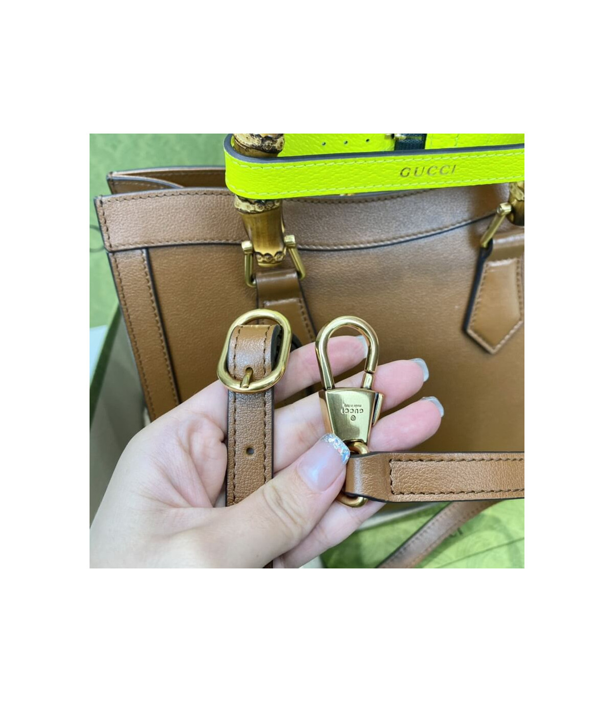 Gucci Diana Small Tote Bag Brown