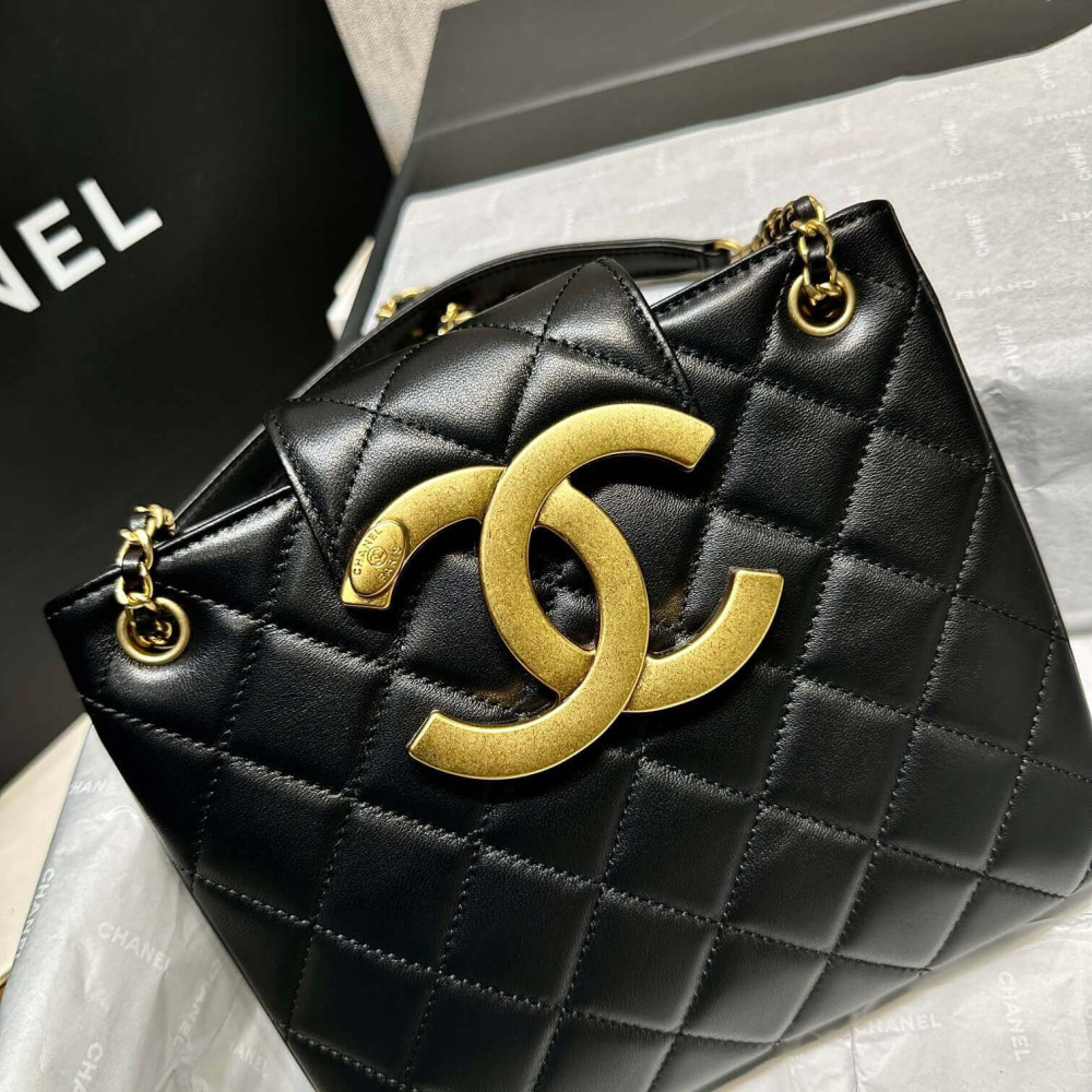 Chanel 24C Quilted Lambskin Shoulder Bag