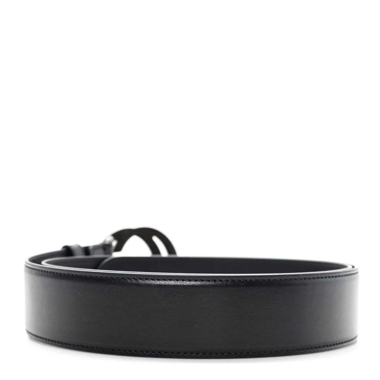 Plutone Calfskin Double G Belt 40mm 100 40 Black