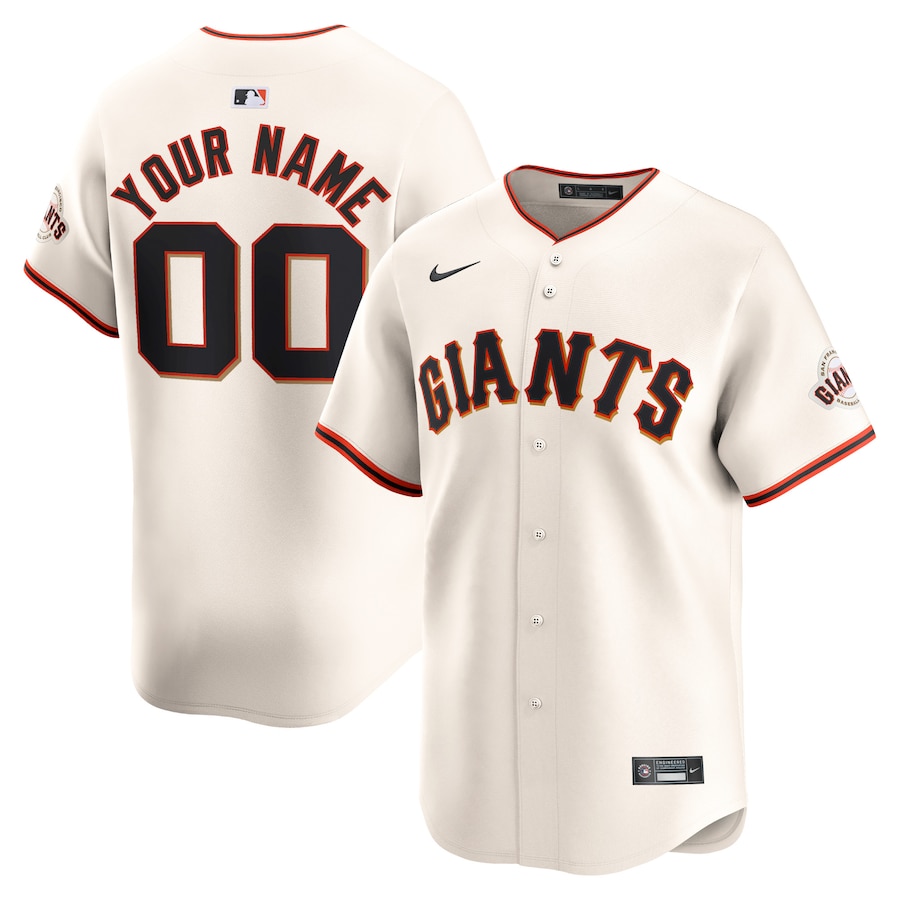 San Francisco Giants Home Limited Custom Jersey Cream