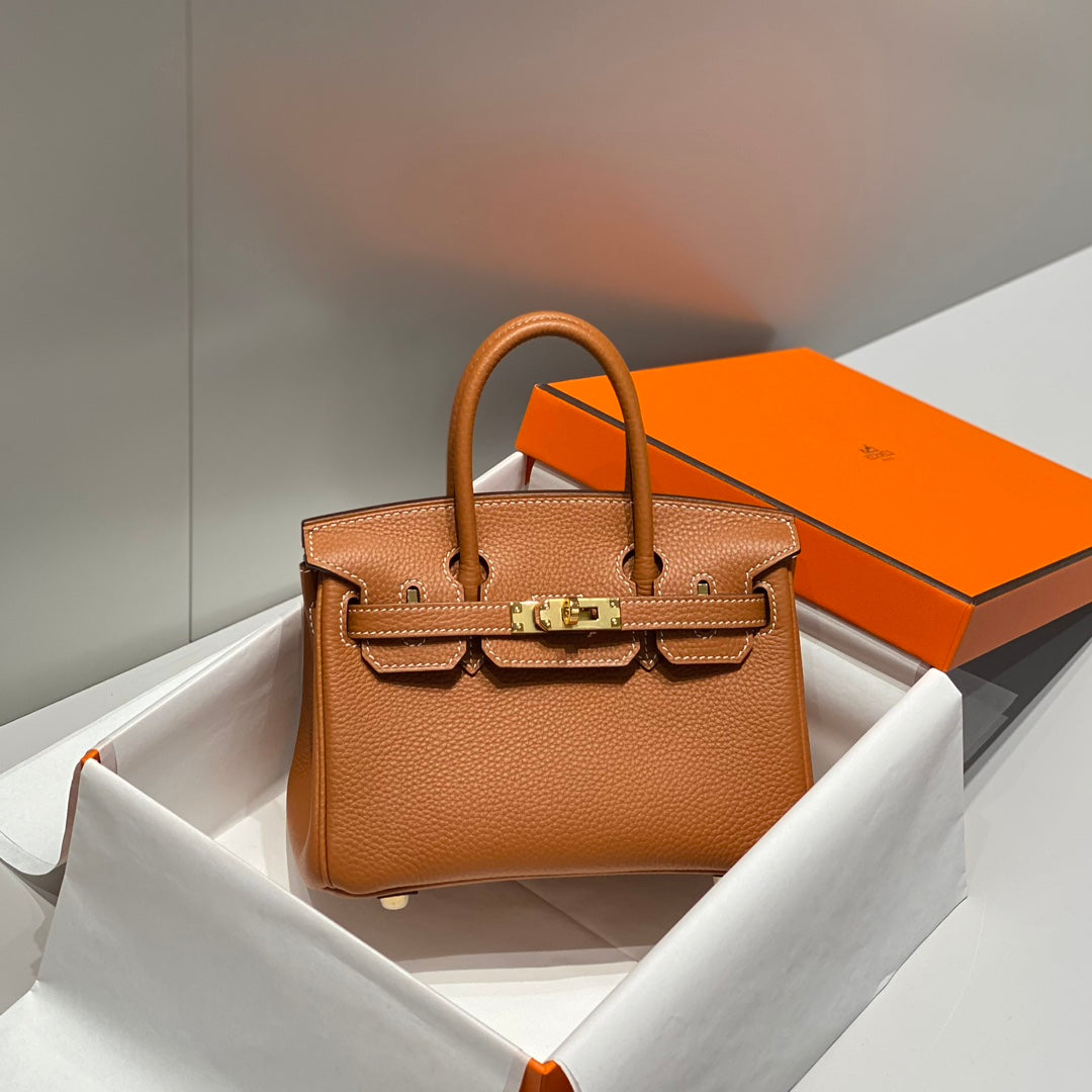 Hermes Birkin 20Cm Gold Togo Leather Gold Hardware