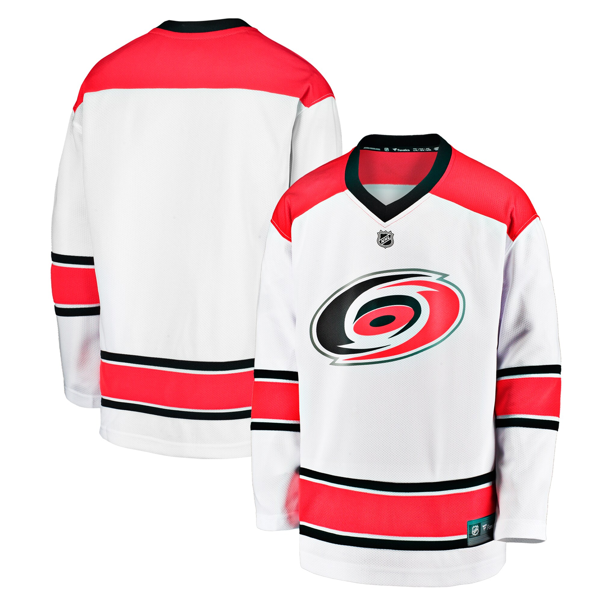 Carolina Hurricanes Fanatics Youth Replica Away Jersey – White