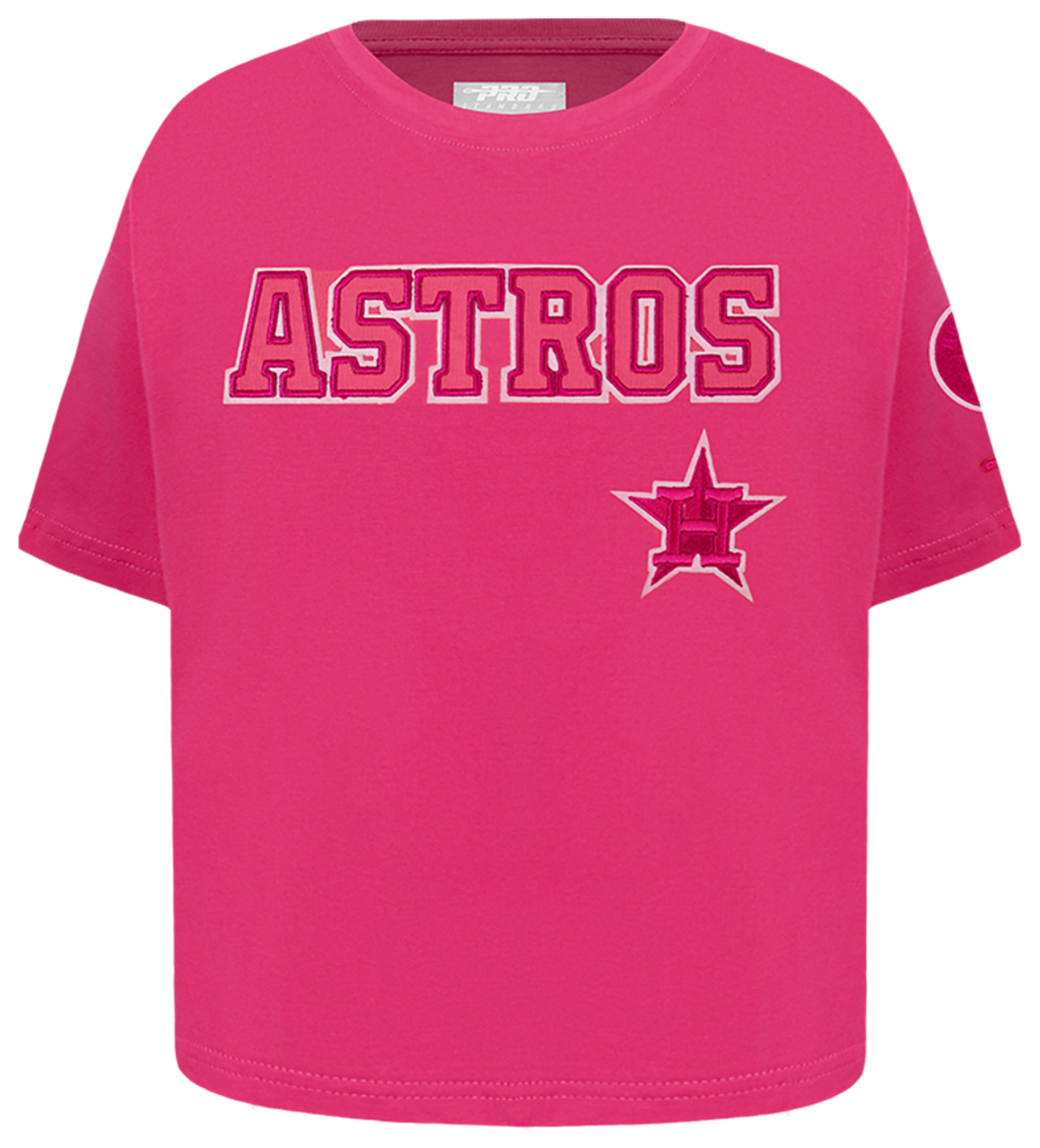 Pro Standard Houston Astros Triple Pink Ss Boxy Tee
