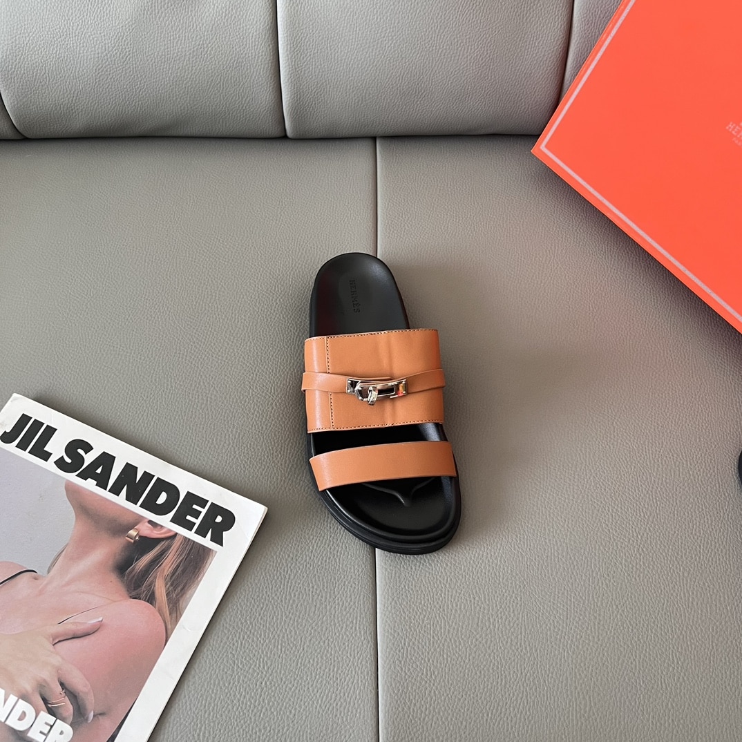 Hermes Jackson Sandal Naturel H H251863Zhnh410