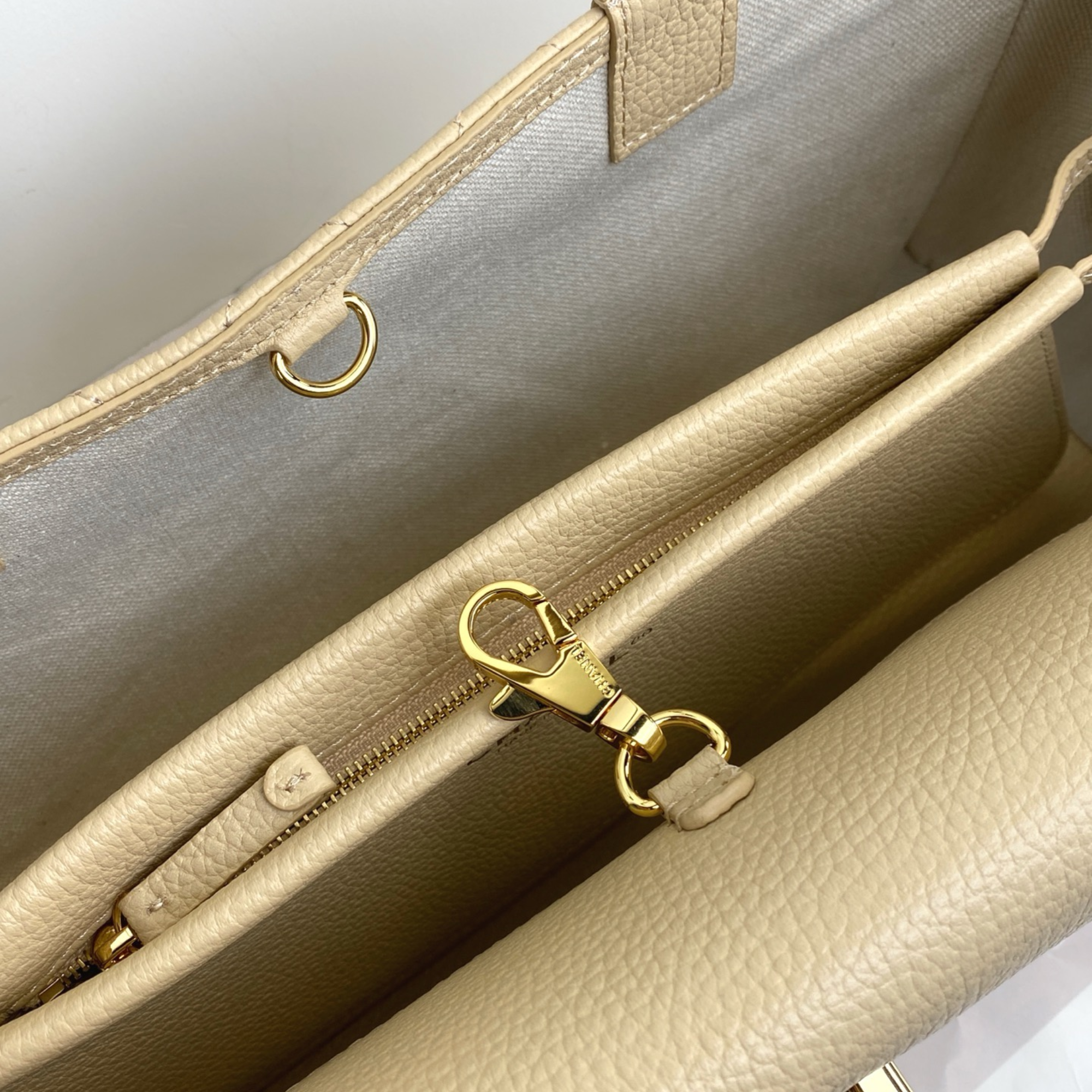Chanel Urban Essential Tote Light Beige Caviar Gold Hardware 30cm/11.8in