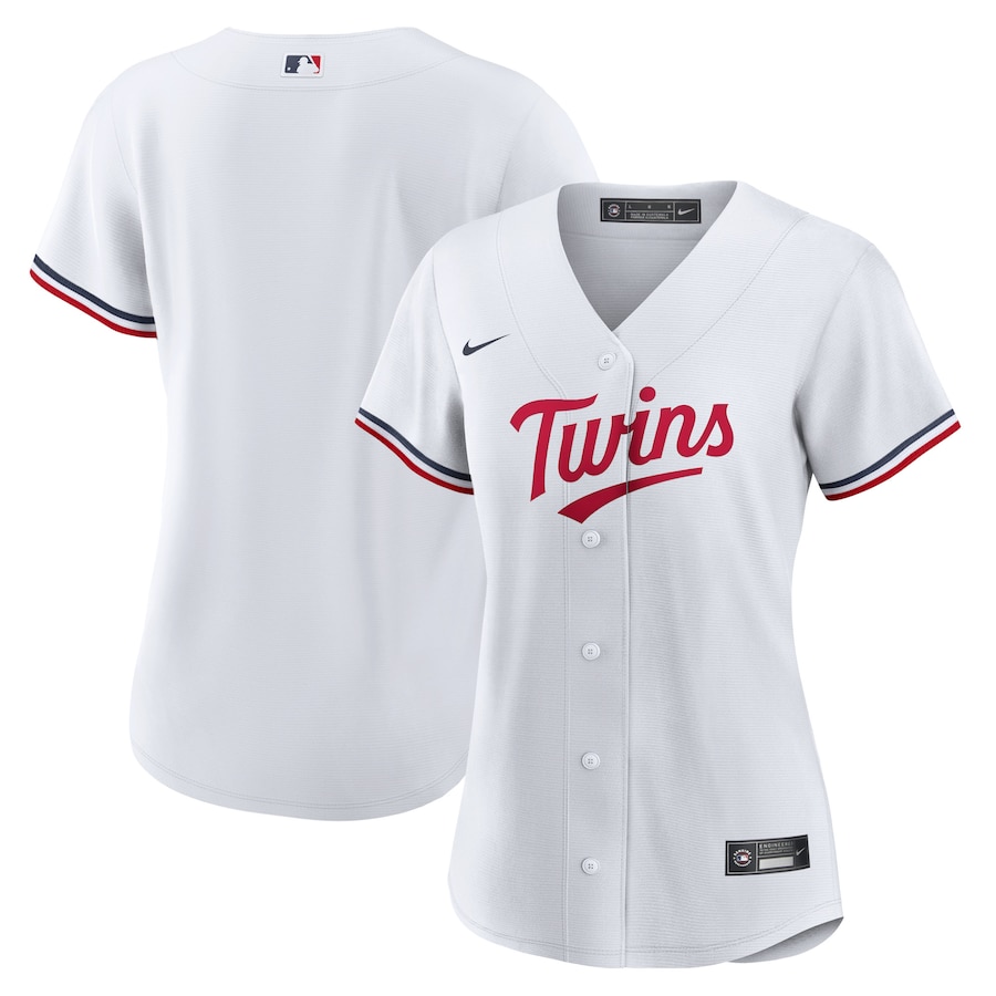 Minnesota Twins Women's Home Team Logo Jersey White