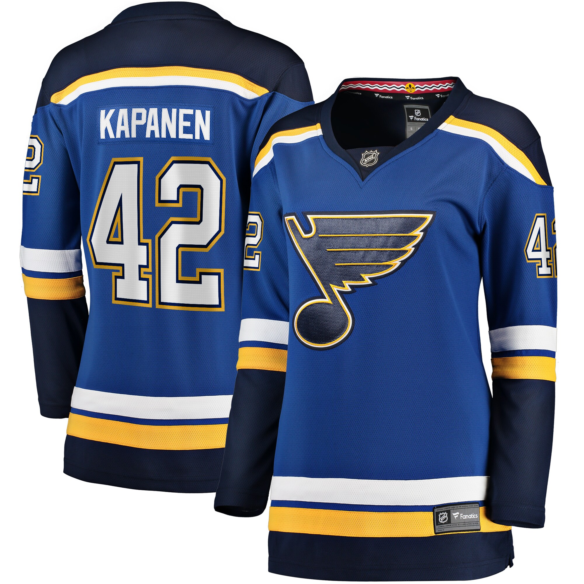 Kasperi Kapanen St. Louis Blues Fanatics Women’s Home Breakaway Player Jersey – Blue