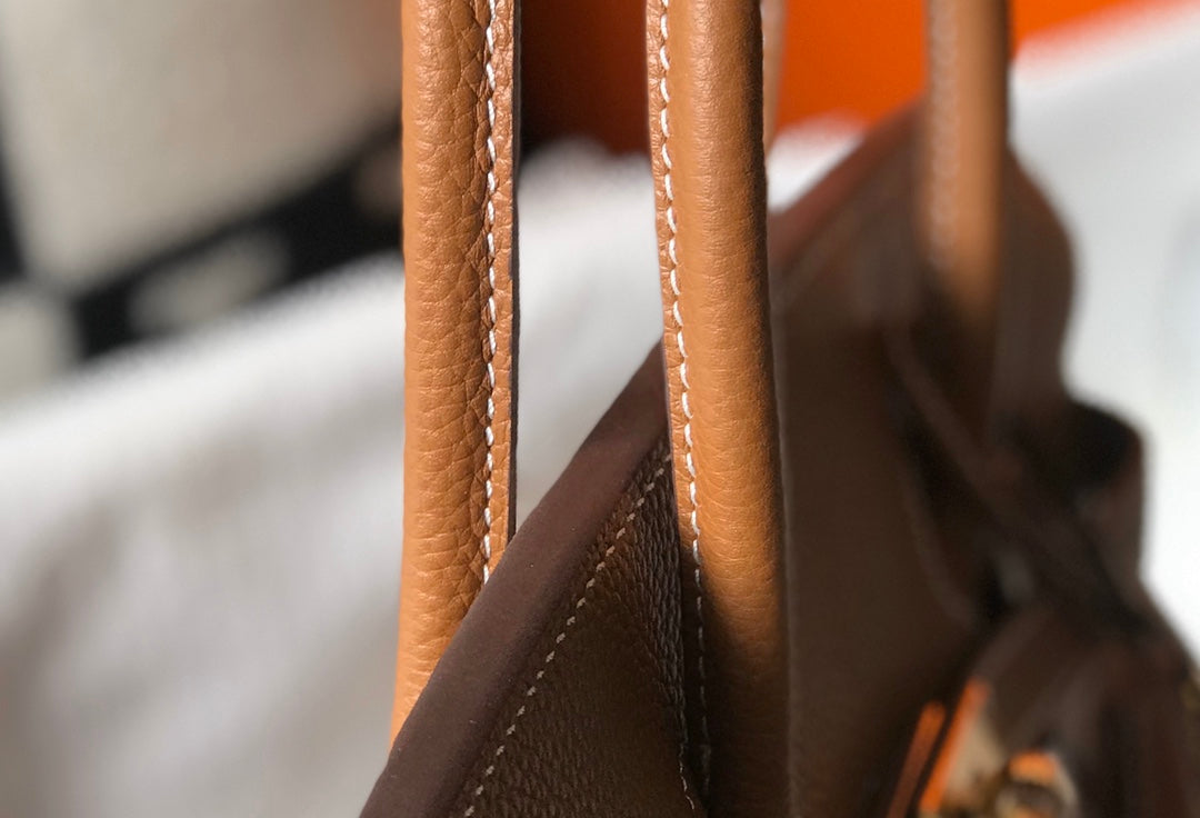 Hermes Birkin 35Cm Bag Brown Togo Gold Hardware