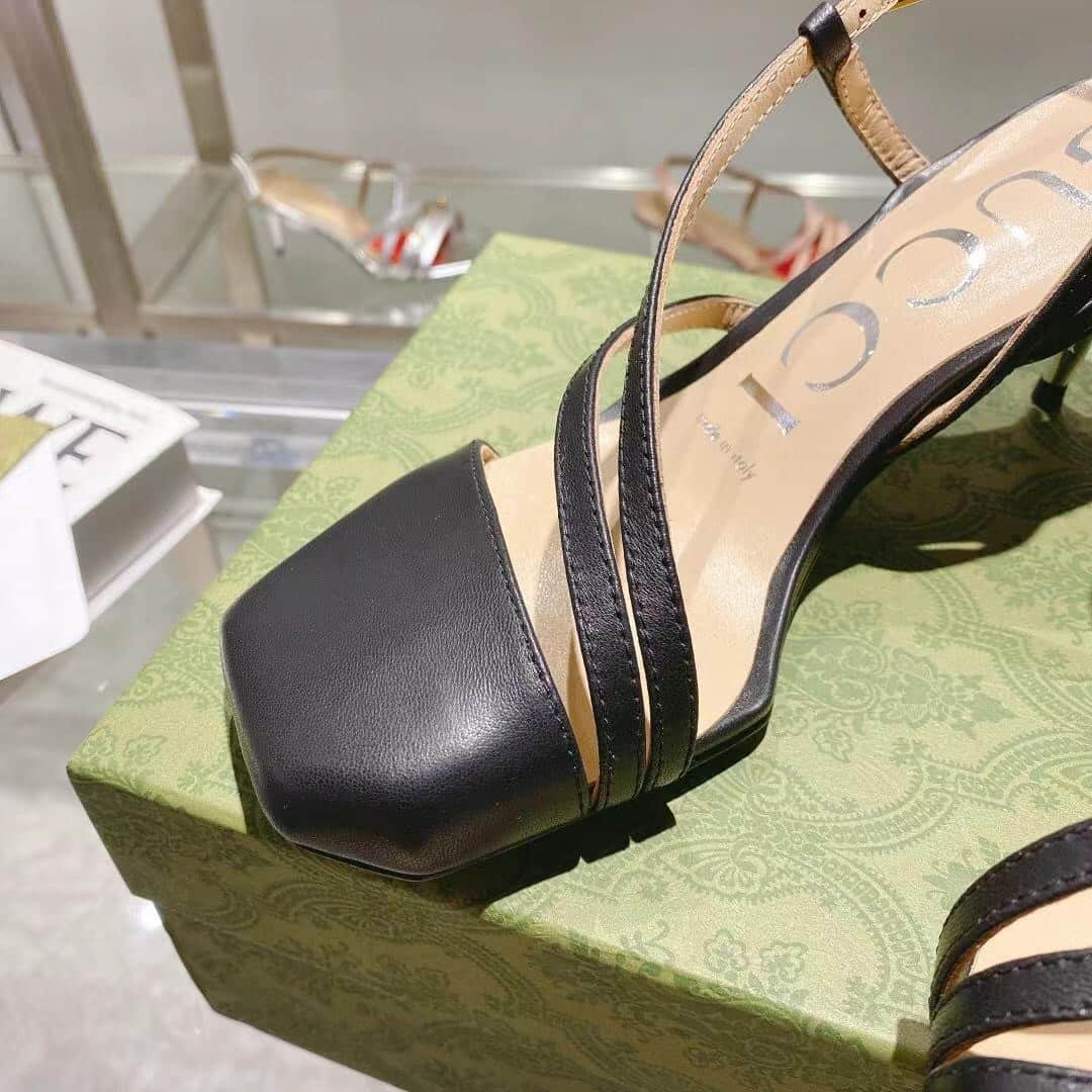 Gucci Black Mid Heel