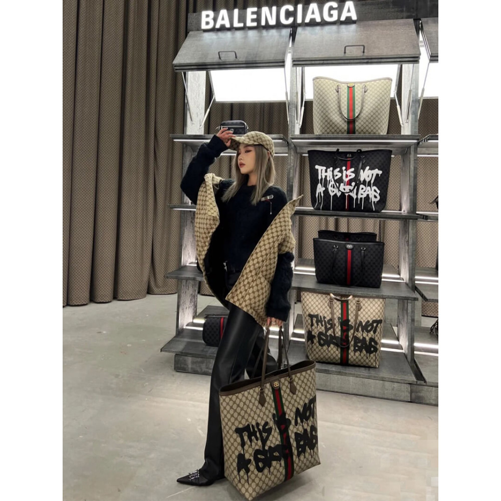 Balenciaga x Gucci Hacker Graffiti Large Tote Bag