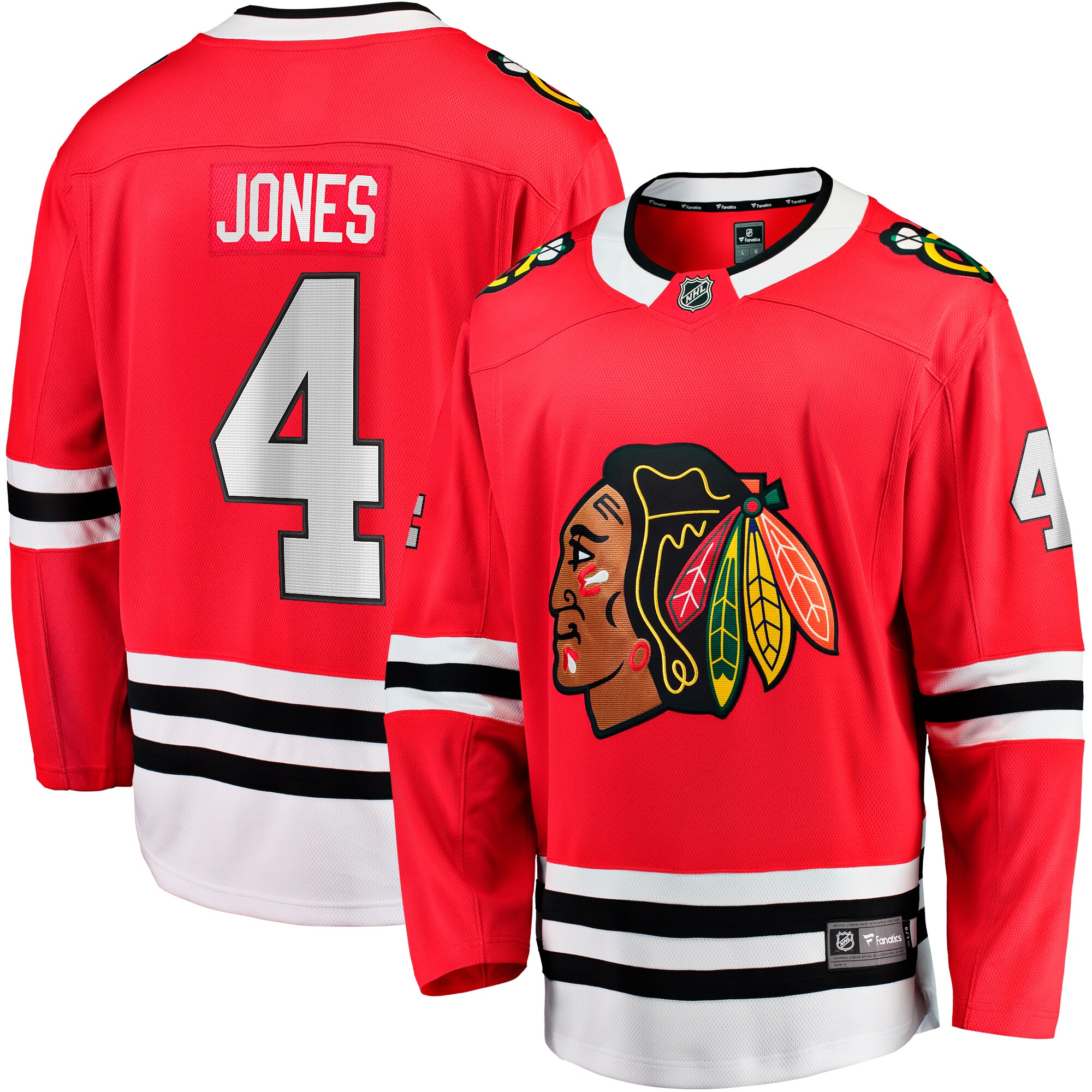 Seth Jones Chicago Blackhawks Fanatics Home Breakaway Player Jersey – Red