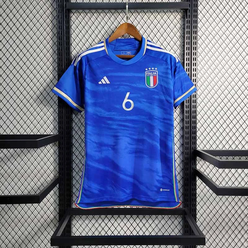 2023-24 Italy  home  VERRATTI BARELLA ADRIAN VERRATTI DEL PIRO Football jersey
