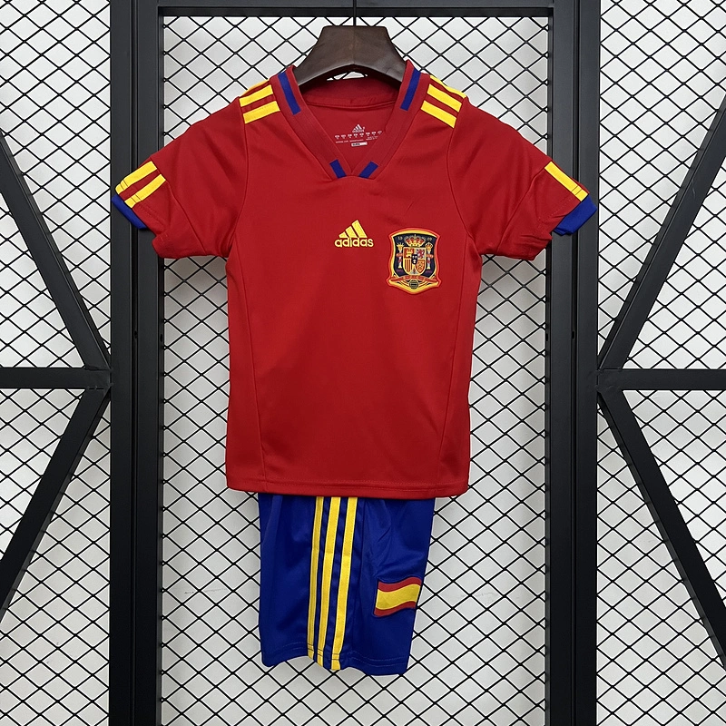 Retro kids 2010 KIDS Spain Home Football jersey retro