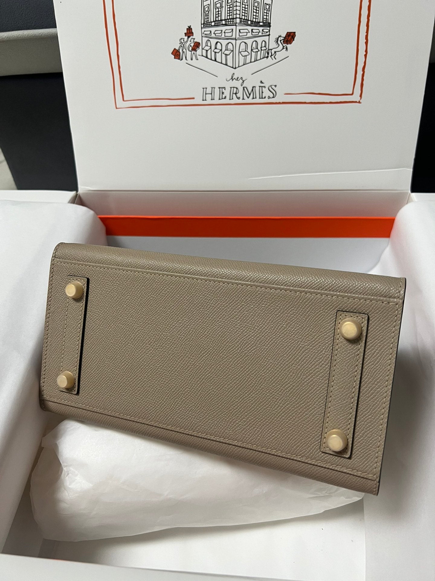 Hermes Birkin Sellier Etoupe Grey Epsom Leather Gold Hardware