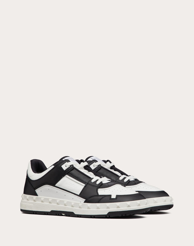 VALENTINO FREEDOTS LOW-TOP SNEAKER IN CALFSKIN