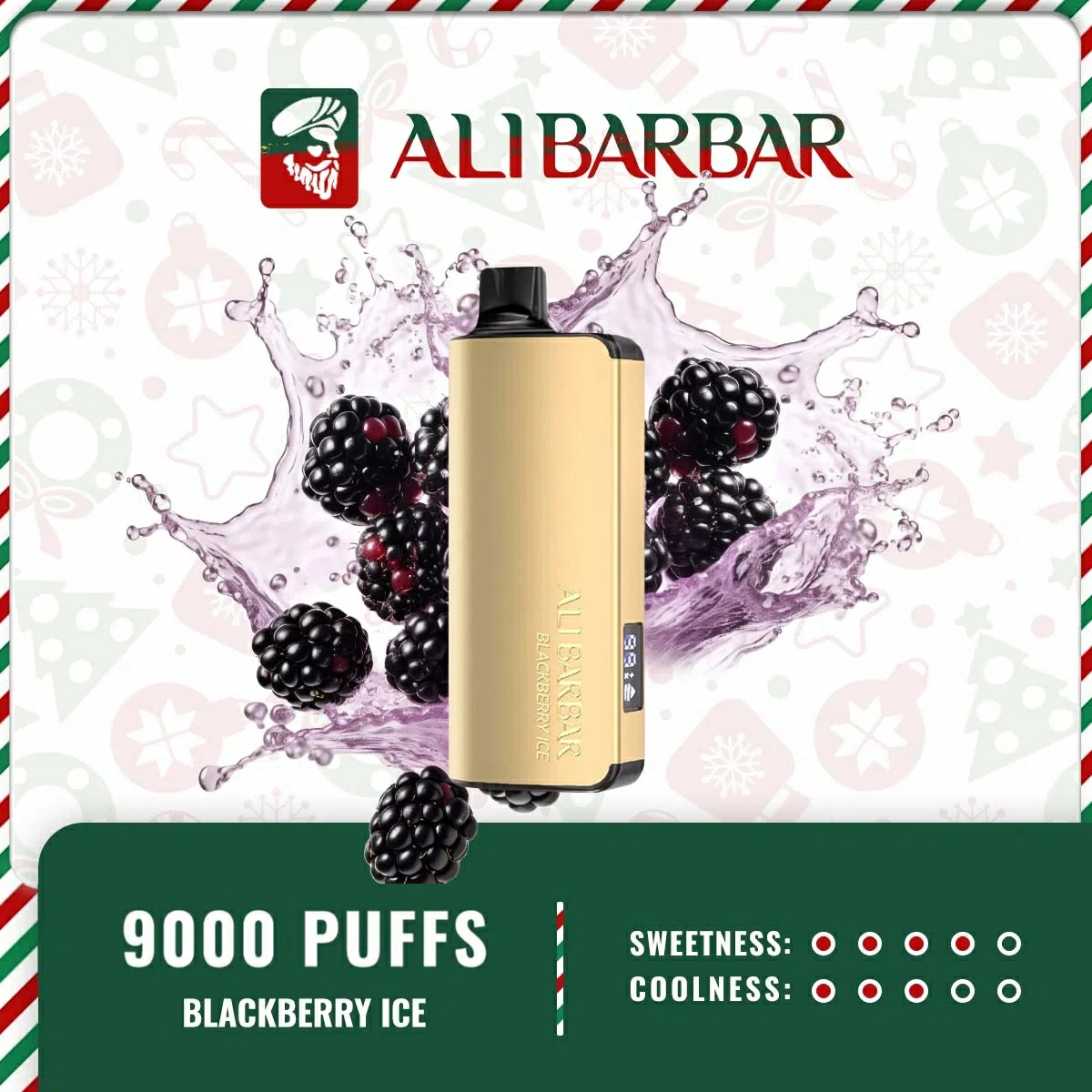 Alibarbar Ingot 9000 Puffs – Blackberry Ice