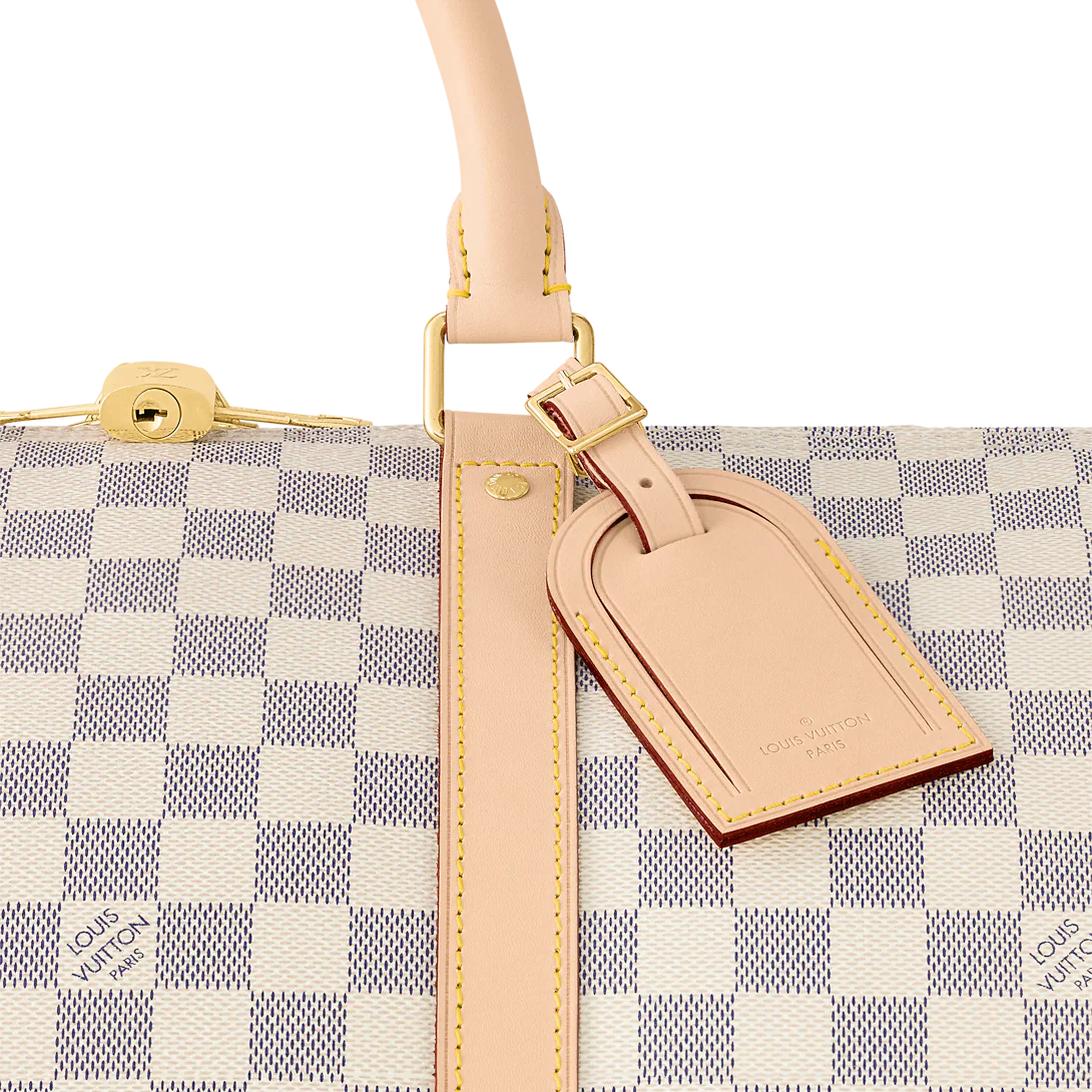 Louis Vuitton Keepall Bandouliere 55 Damier Azur Canvas 55cm N41429