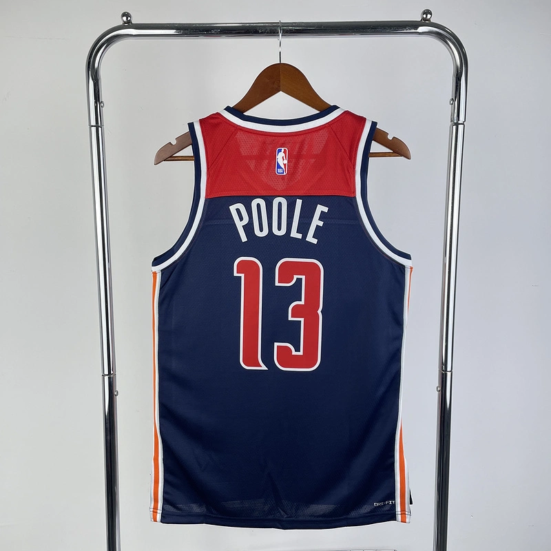 2023 NBA Washington Wizards 13 Poole Basketball Jersey
