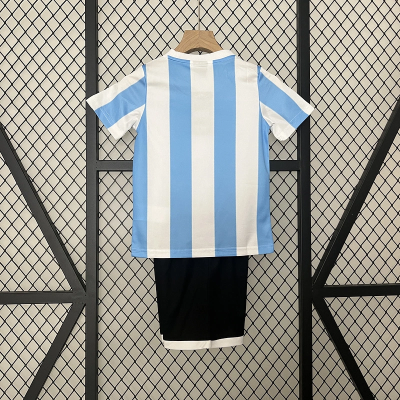 Retro Kids 1986 kids Argentina home Football jersey retro