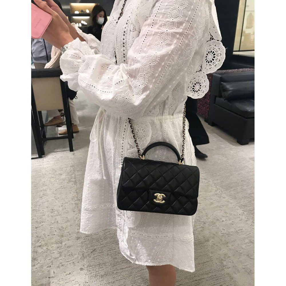 Chanel Mini Flap Bag With Top Handle