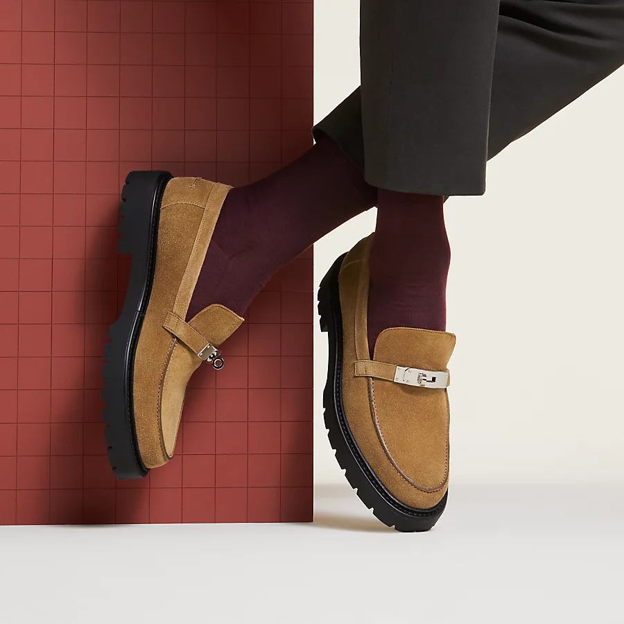 HERMES ICONE LOAFER BRUN FUME
