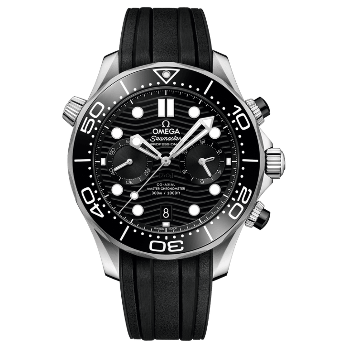 Omega Seamaster 300M Diver's Watch, 44mm, stainless steel case with rubber strap