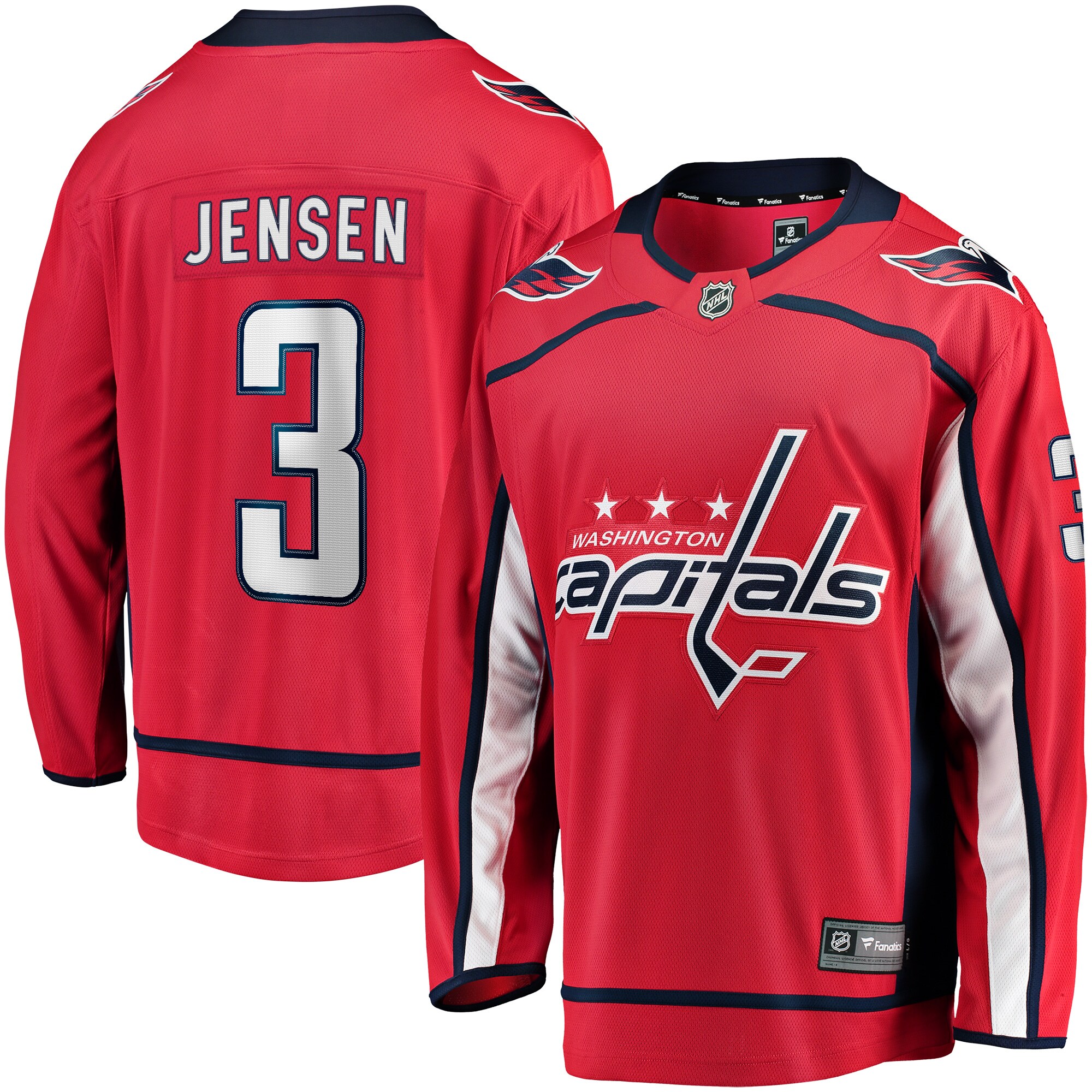Nick Jensen Washington Capitals Fanatics Replica Player Jersey – Red