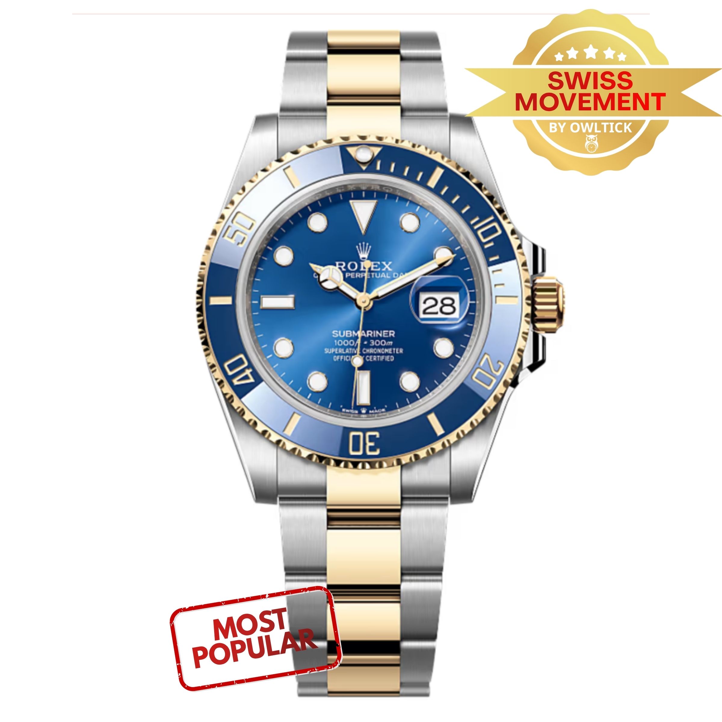 [Superclone] Rolex Submariner 41mm Royal Blue Dial Oyster 126613LB