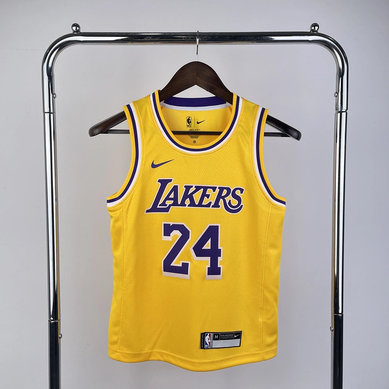 Kids 2023 NBA Lakers 24 BRYANT Basketball Jersey