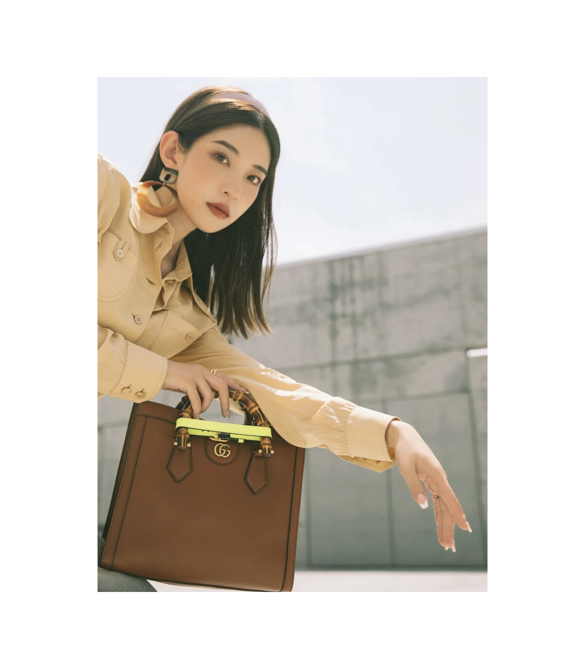Gucci Diana Small Tote Bag Brown