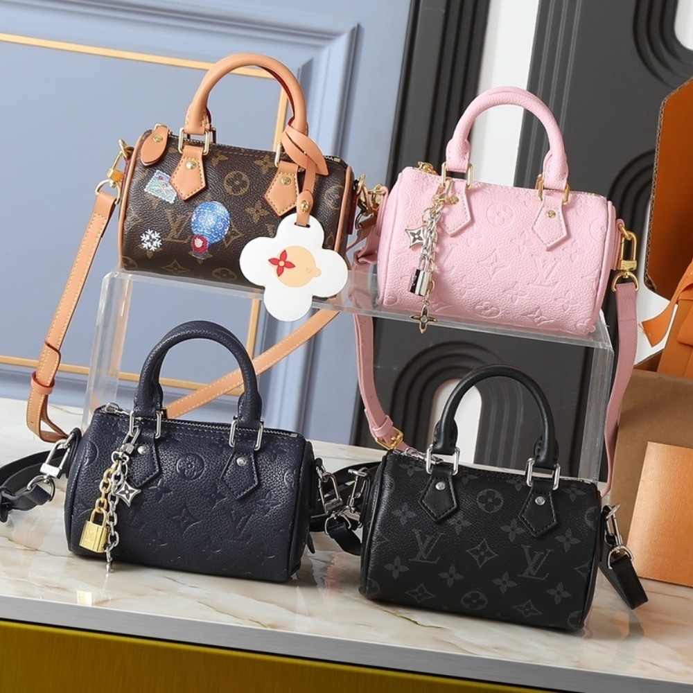 Louis Vuitton Nano Speedy Shimmery Ink 16Cm M26510