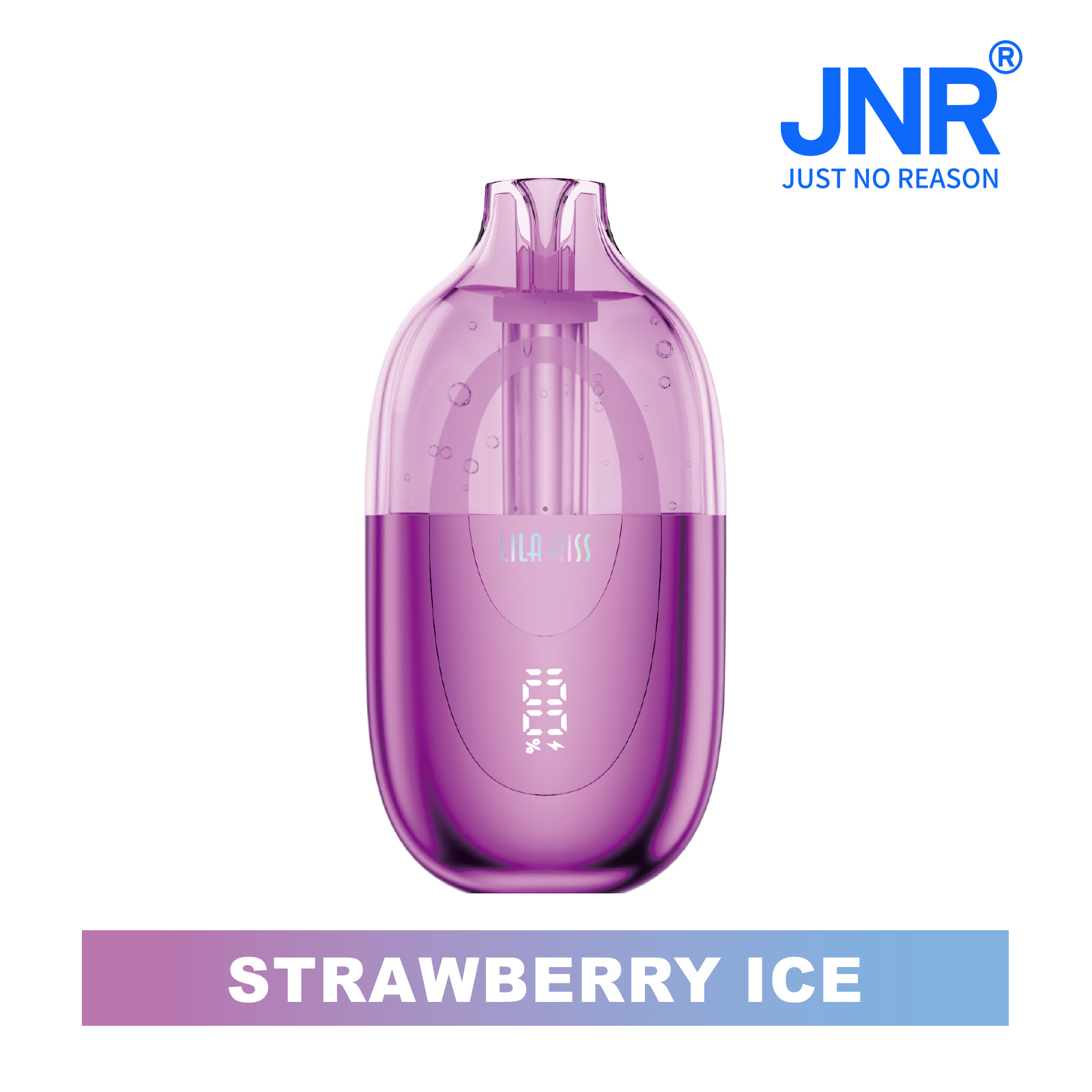 ?NEW?JNR Lila Kiss 60K  Puffs Prefilled Vape |  Rechargeable Transparent Pod Tank