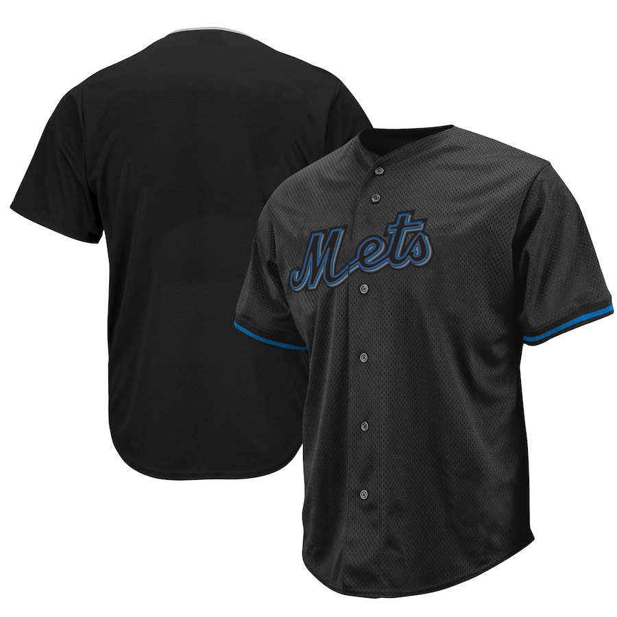 New York Mets Big&Tall Pop Fashion Jersey Black