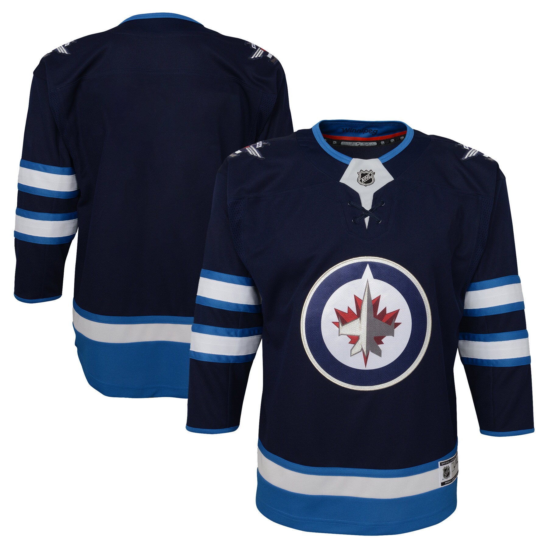 Winnipeg Jets Youth Home Premier Jersey – Navy